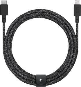 Кабель синхронизации Native Union Belt 3m Cable XL USB-C to Lightning, Cosmos Black (BELT-CL-CS-BK-3-NP)