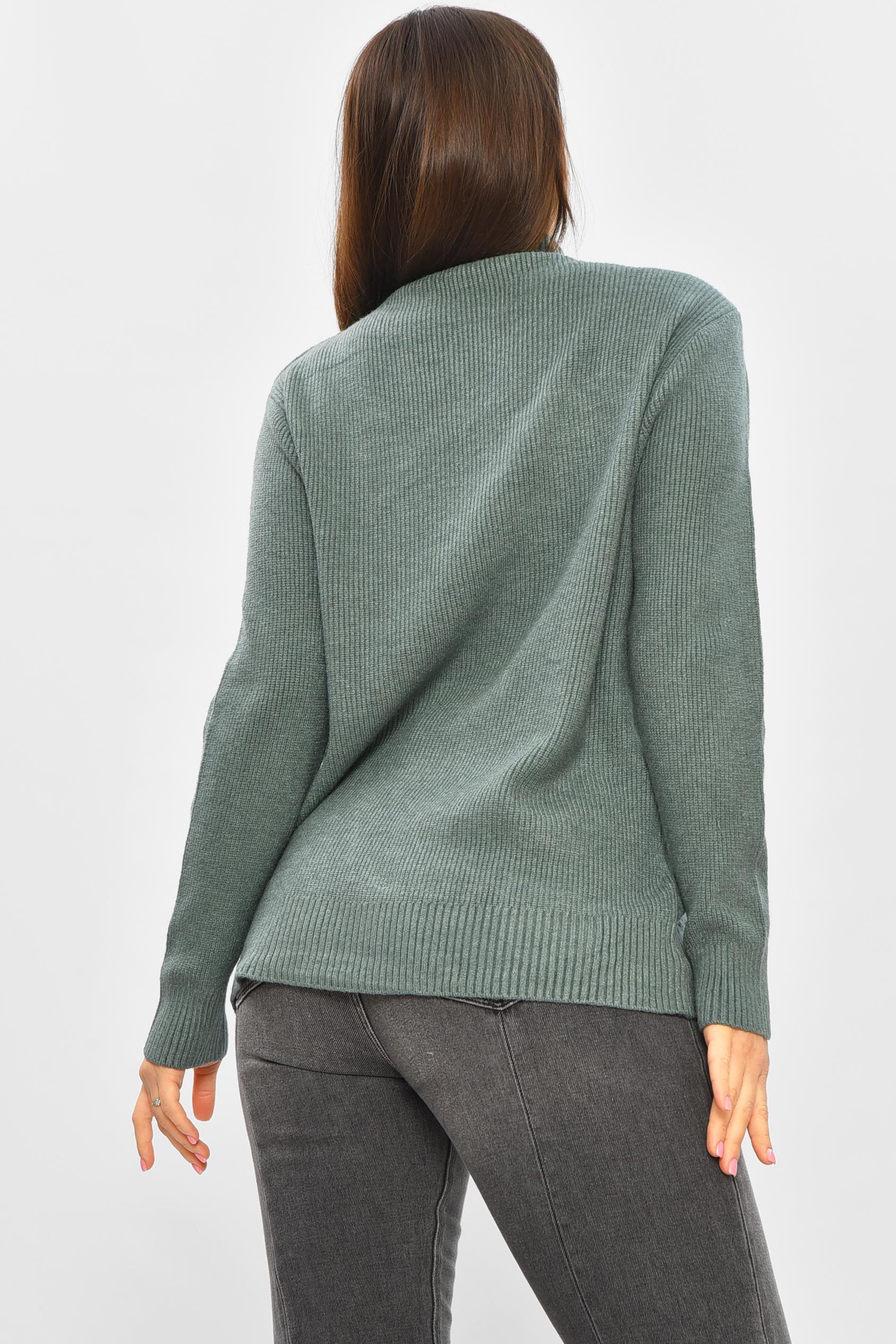 Светр жіночий 206593 однотонний XL-2XL Зелений (206593_!335361_48-50) - фото 3 Светр жіночий 206593 однотонний XL-2XL Зелений (206593_!335361_48-50) - фото 3
