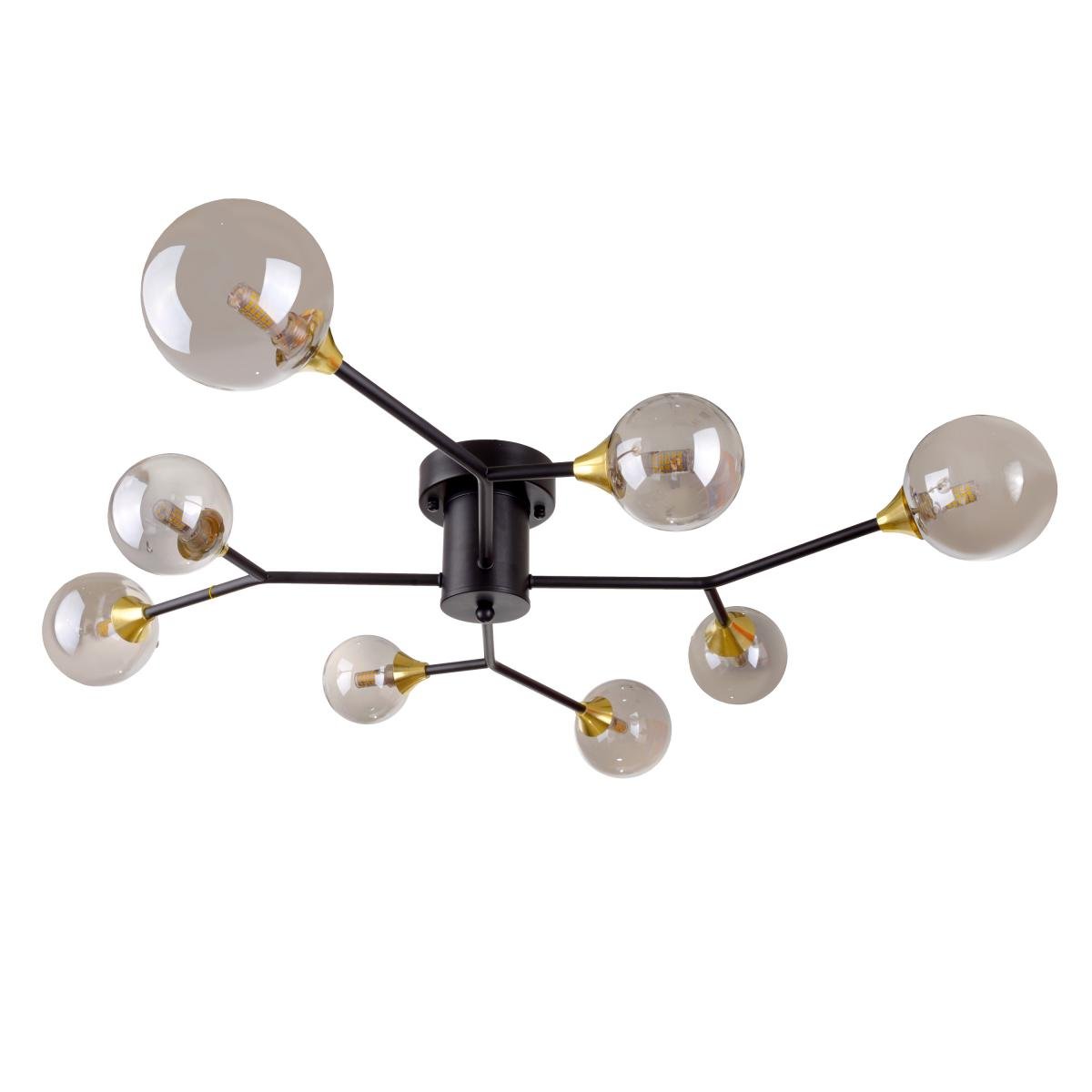 Потолочная люстра Brille BR-01 635C/8 G9 BK/GY