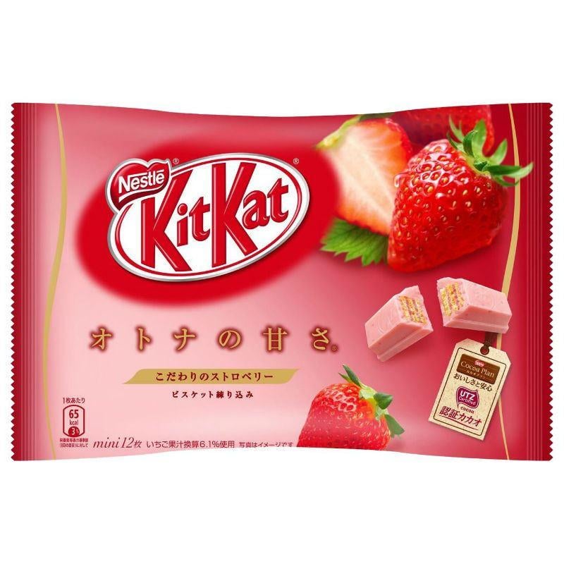 Вафлі Nestle Kit Kat Mini полуниця 11 шт.