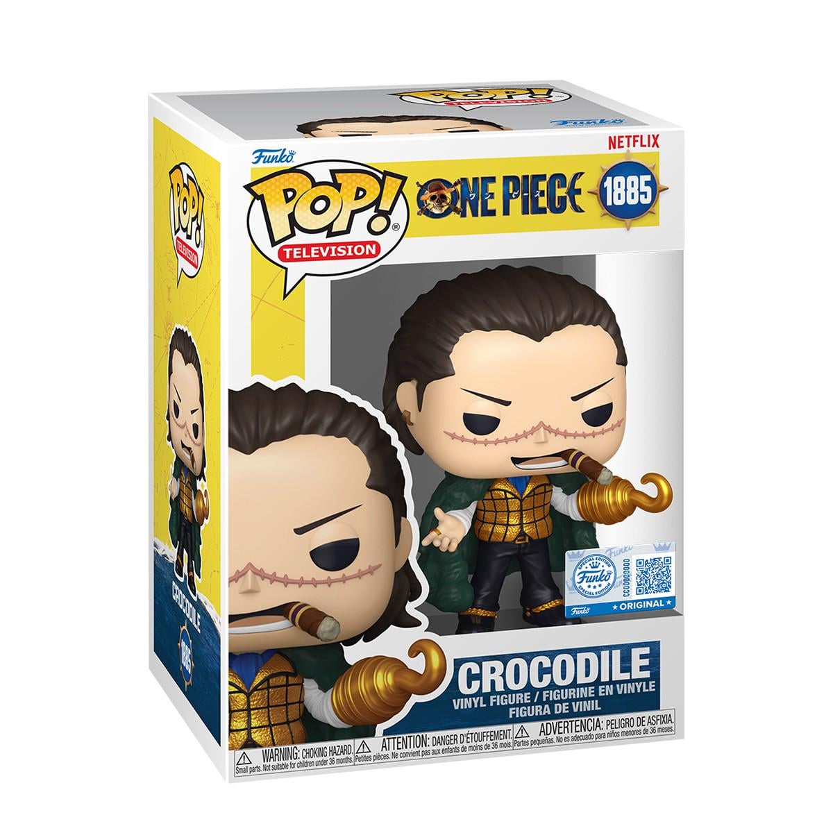 Детская игровая фигурка Funko POP One Piece Crocodile Аниме Многоцветная (92036)