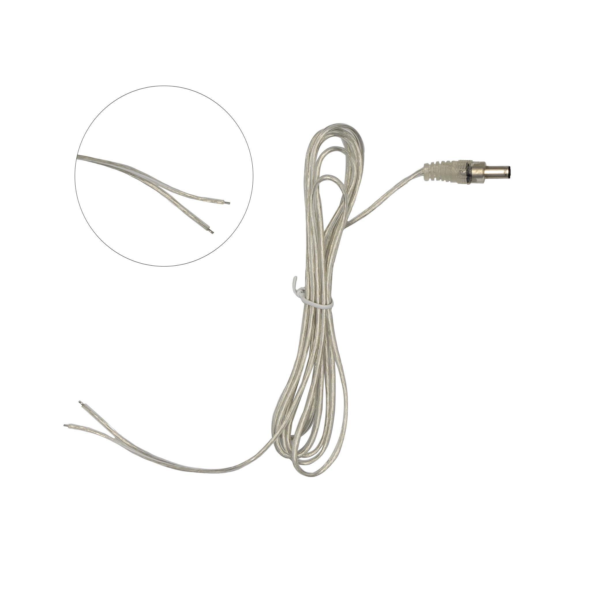 Провід Prolum прозорий з роз'ємом тато 2х0,5 мм/2 м (29821974) - фото 3 Провід Prolum прозорий з роз'ємом тато 2х0,5 мм/2 м (29821974) - фото 3