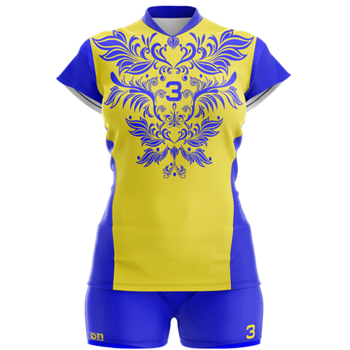 Волейбольна форма жіноча М Жовто-блакитний (27011053-2)