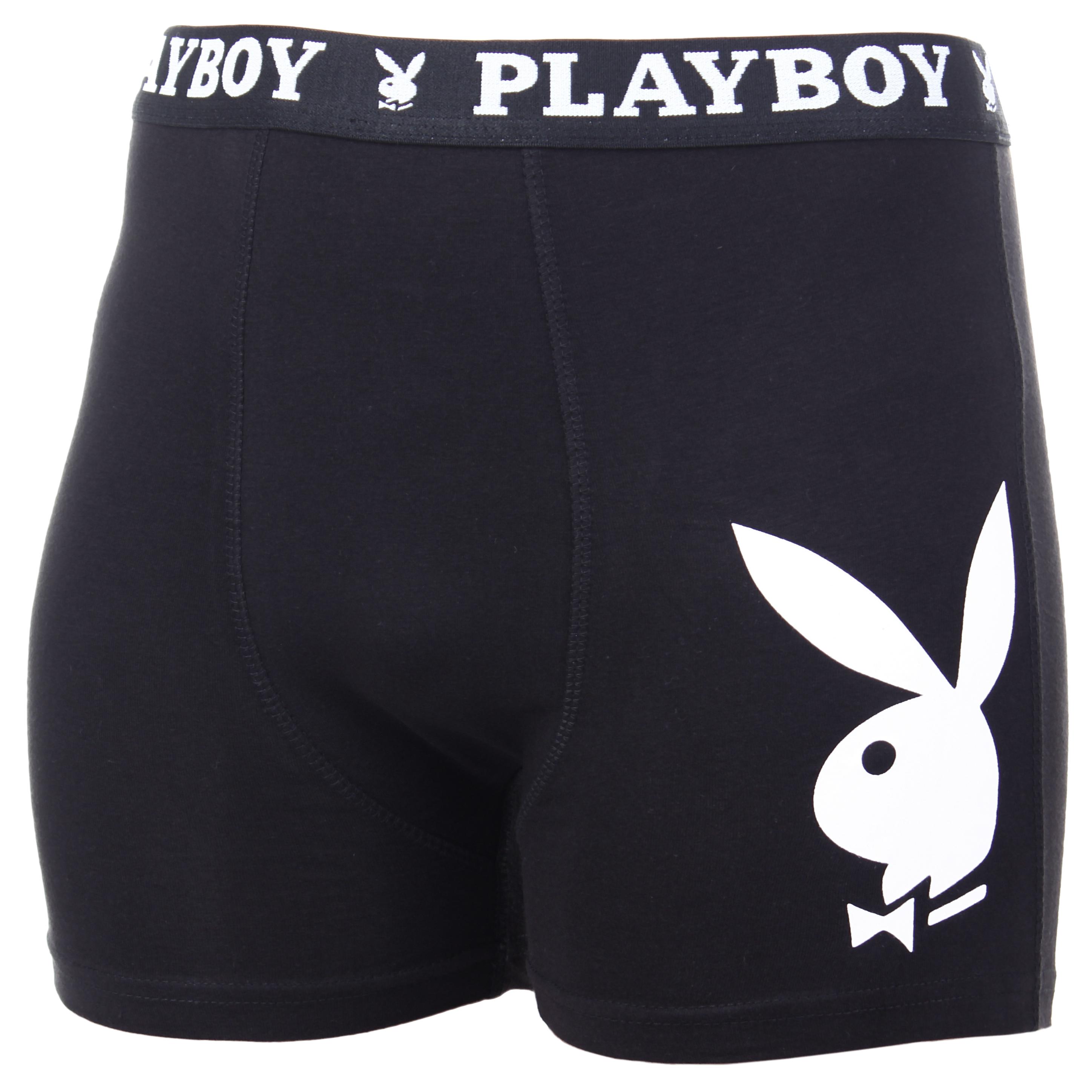 Труси-боксери Playboy Men's Underwear Classic S 1 шт. Black (ANNYA-0102)