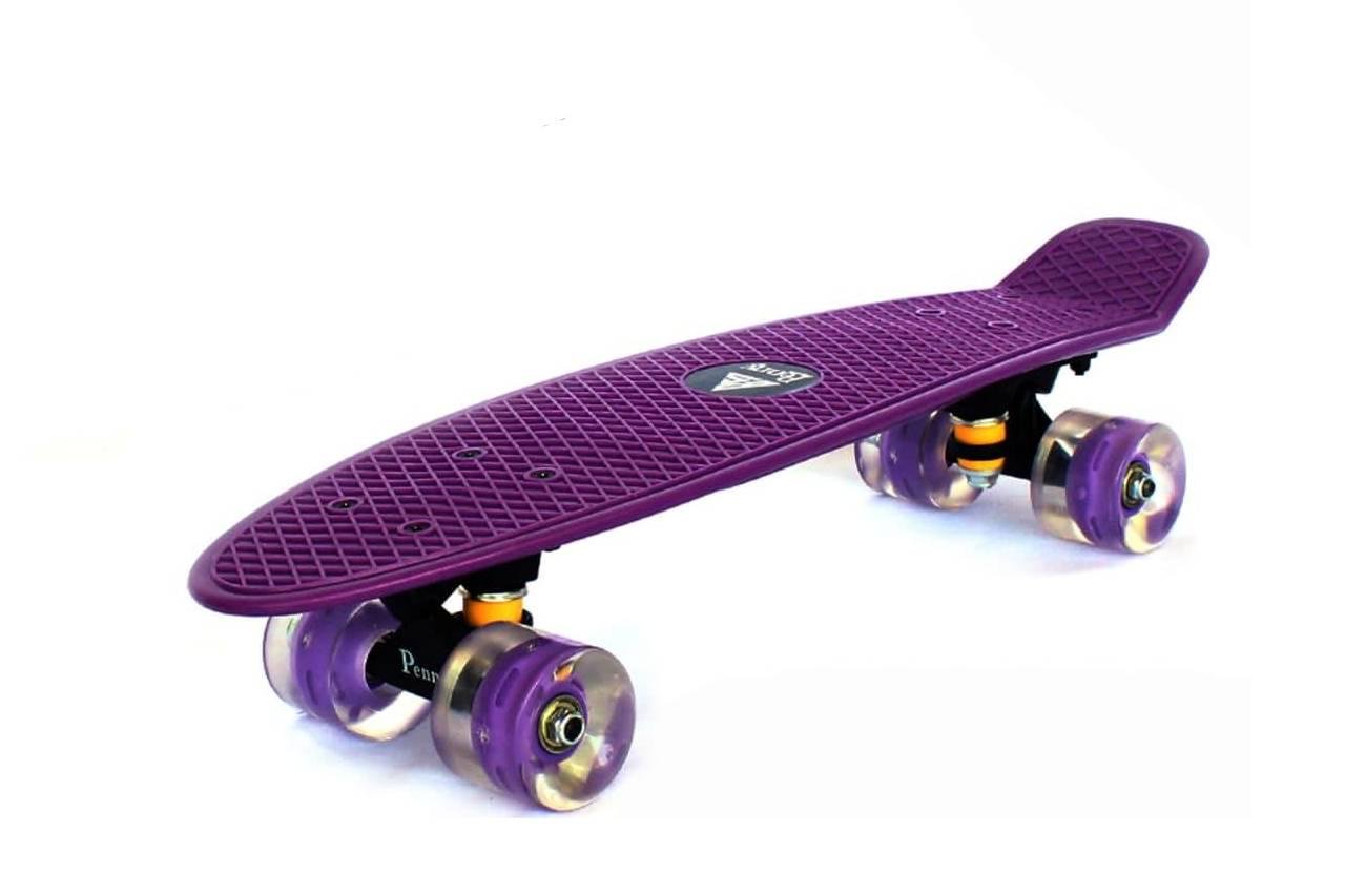 Пенніборд скейт круїзер Bavar Sport Penny до 70 кг Фіолетовий - фото 1 Пенніборд скейт круїзер Bavar Sport Penny до 70 кг Фіолетовий - фото 1