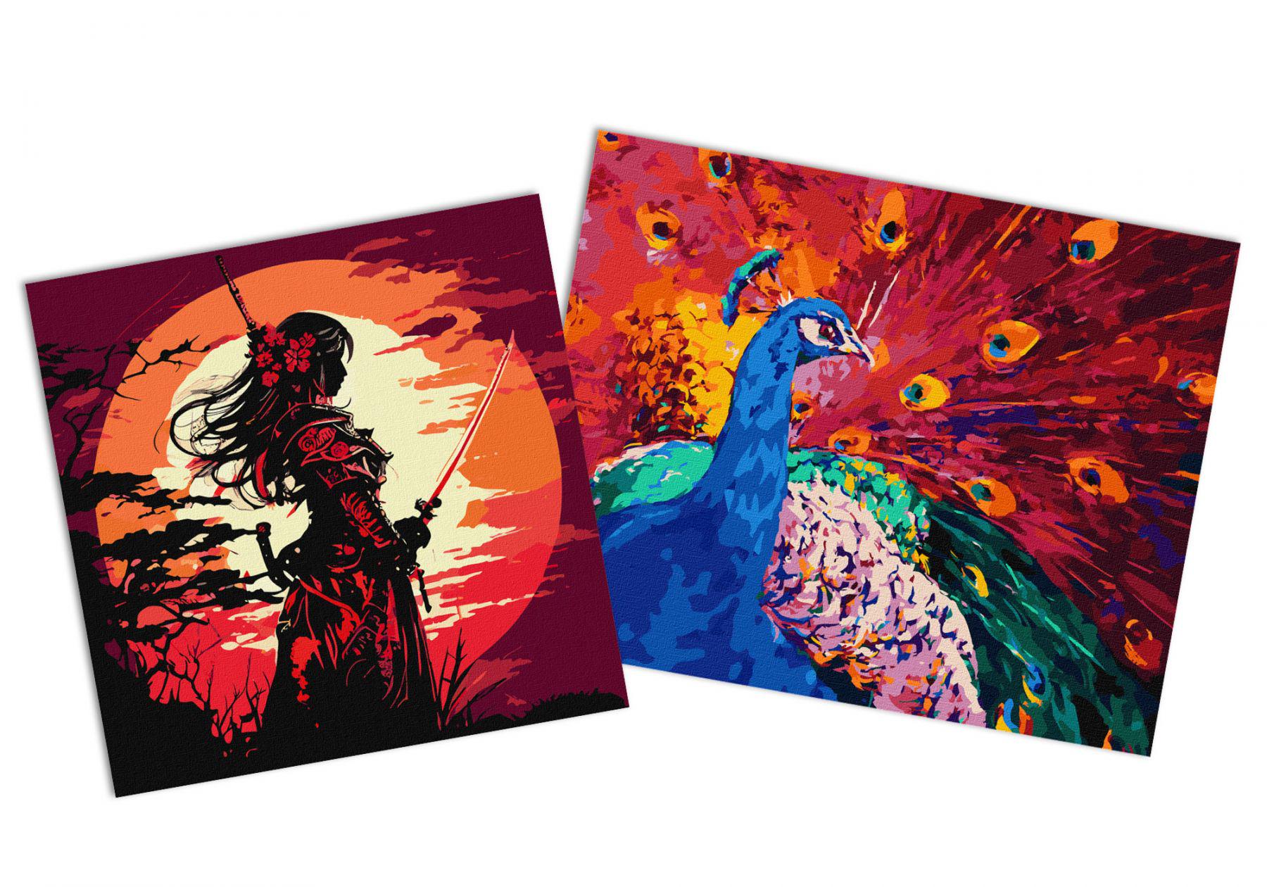 Набор картин по номерам Идейка 2в1 Величественная красота 40x50 см KHO4340 и Красота и сила 40x40 см KHO5007 (CKHO4007)