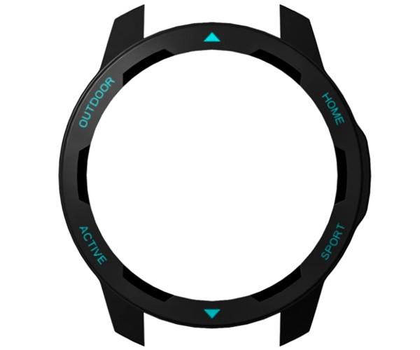 Чехол защитный TPU без стекла на экран для Xiaomi Watch S1 Active Черно-синий