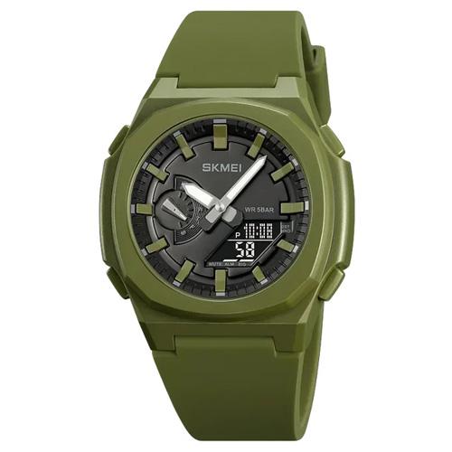 Наручные часы мужские Skmei 2091AGBK 5 ATM 46 мм Green