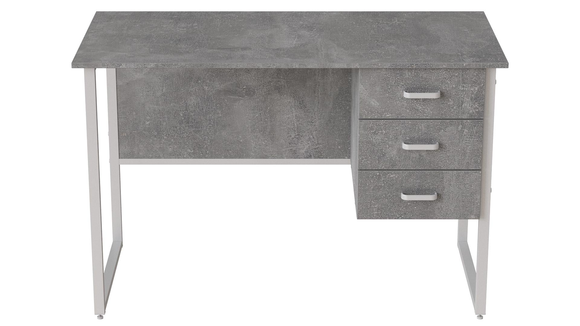 Стіл комп'ютерний Ferrum-decor Гаррі ДСП 32 мм 75x140x60 см Сірий/Бетон (FRD-107301) Стіл комп'ютерний Ferrum-decor Гаррі ДСП 32 мм 75x140x60 см Сірий/Бетон (FRD-107301)