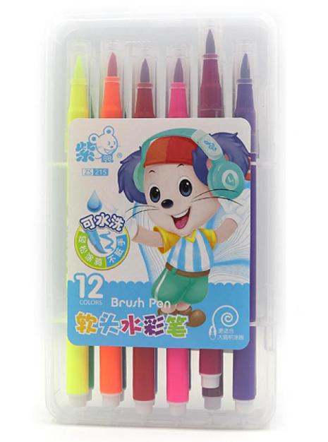 Набір фломастерів-пензлів Mouse 215-12 (MTT-159014) Набір фломастерів-пензлів Mouse 215-12 (MTT-159014)