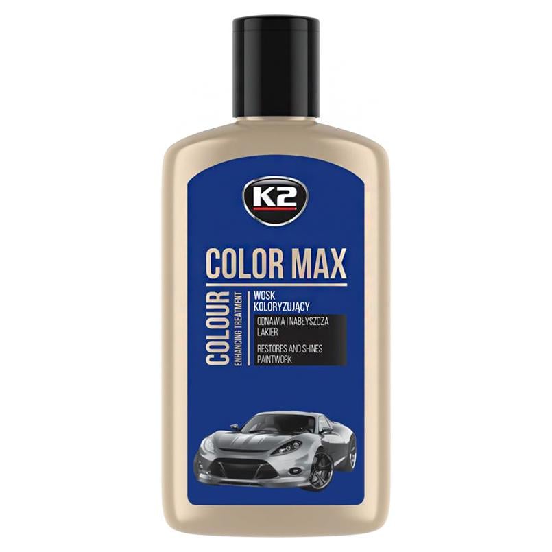 Поліроль восковий для кузова K2 Color Max 250 мл Синій (K020BLUE)