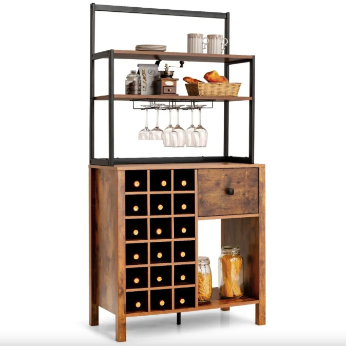 Стелаж винний Costway Vinoteca в стилі Loft (4824)