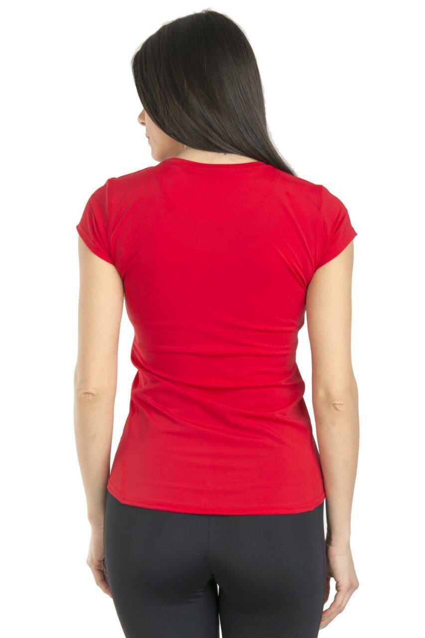 Футболка женская спортивная из бифлекса 2XL Красный (KL-1283) - фото 3 Футболка женская спортивная из бифлекса 2XL Красный (KL-1283) - фото 3