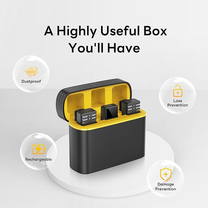 Микрофоны беспроводные Qhot Bluetooth (iOS&USB-C/2Mic M1) - фото 2