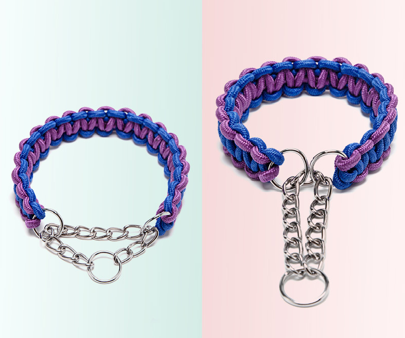 Поводок и ошейник для собак плетеный S 130 см 25-35 см (2296453329) - фото 2 Поводок и ошейник для собак плетеный S 130 см 25-35 см (2296453329) - фото 2