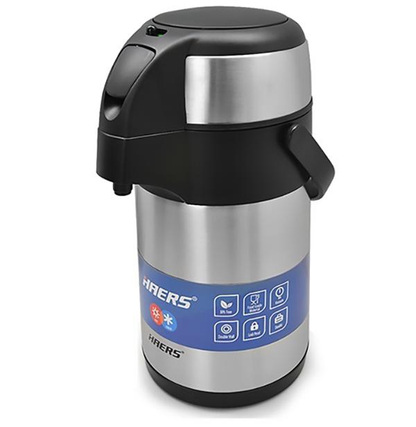 Термос металлический с помповым механизмом Haers Air Pot Strong 1,9 л (MMS-MT-3905-20)