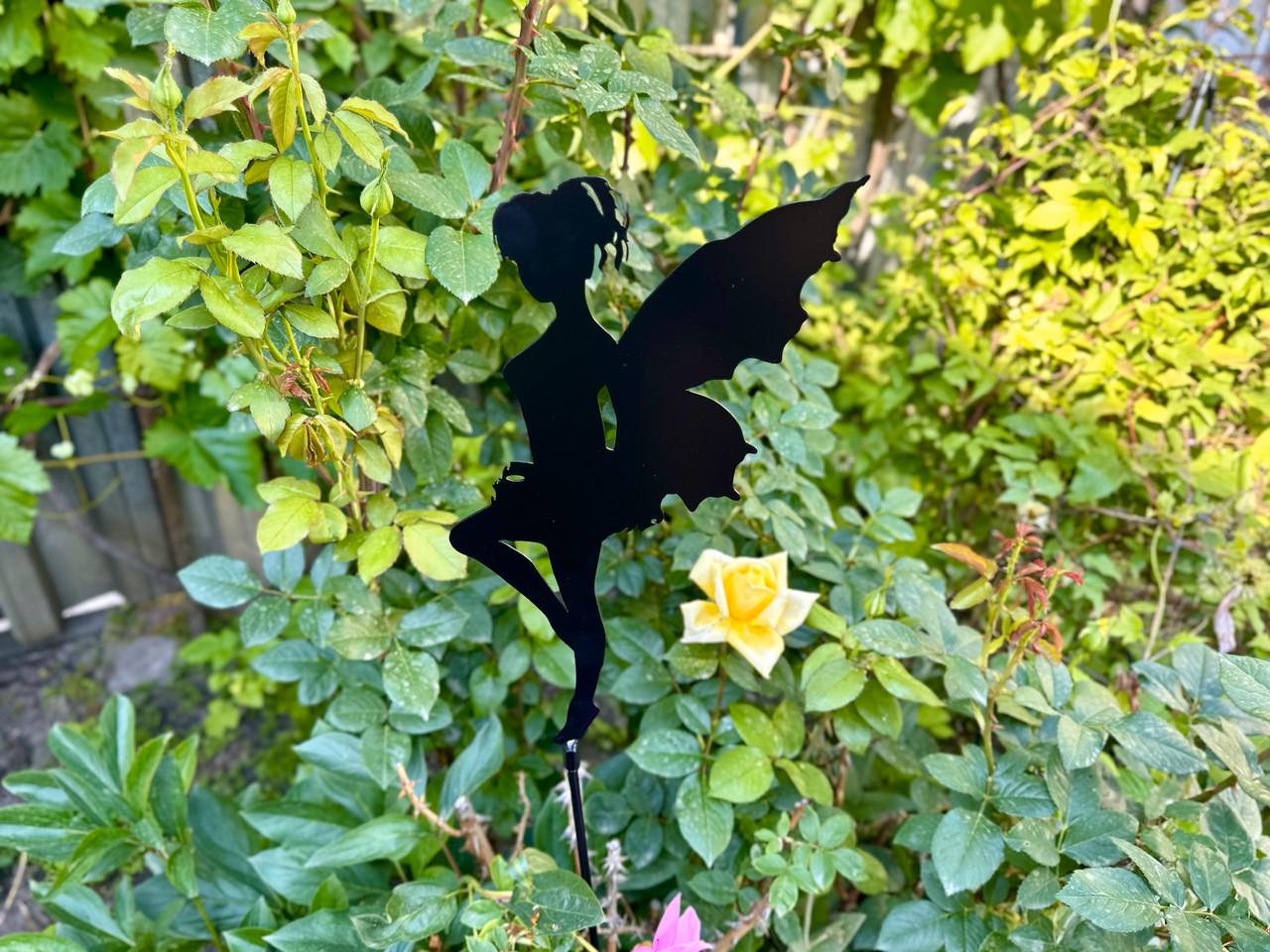 Садовая фигура Фея металлическая для двора/сада/клумбы (DCR055) - фото 4 Садовая фигура Фея металлическая для двора/сада/клумбы (DCR055) - фото 4