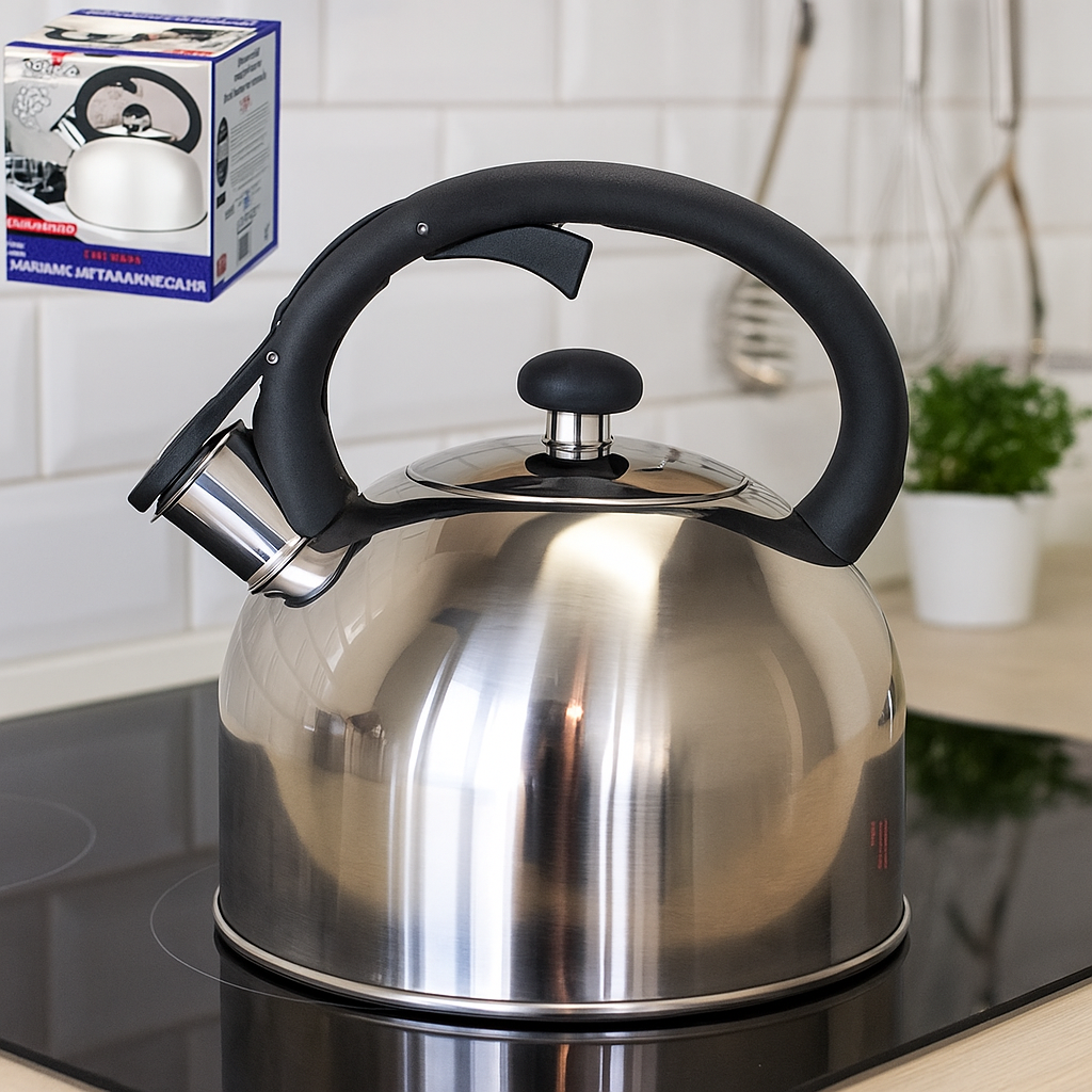 Чайник для плиты MiniSteel со свистком нержавеющая сталь/одинарное дно 2 л (28412252) - фото 2 Чайник для плиты MiniSteel со свистком нержавеющая сталь/одинарное дно 2 л (28412252) - фото 2