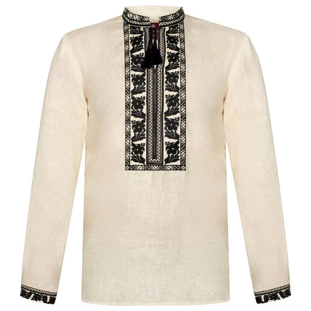 Вышиванка мужская р. 56 Молочный (519) - фото 2 Вышиванка мужская р. 56 Молочный (519) - фото 2