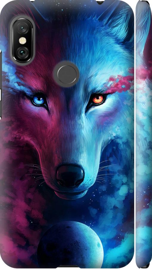 Чехол на Xiaomi Redmi Note 6 Pro Арт-волк (3999m-1551-42517)