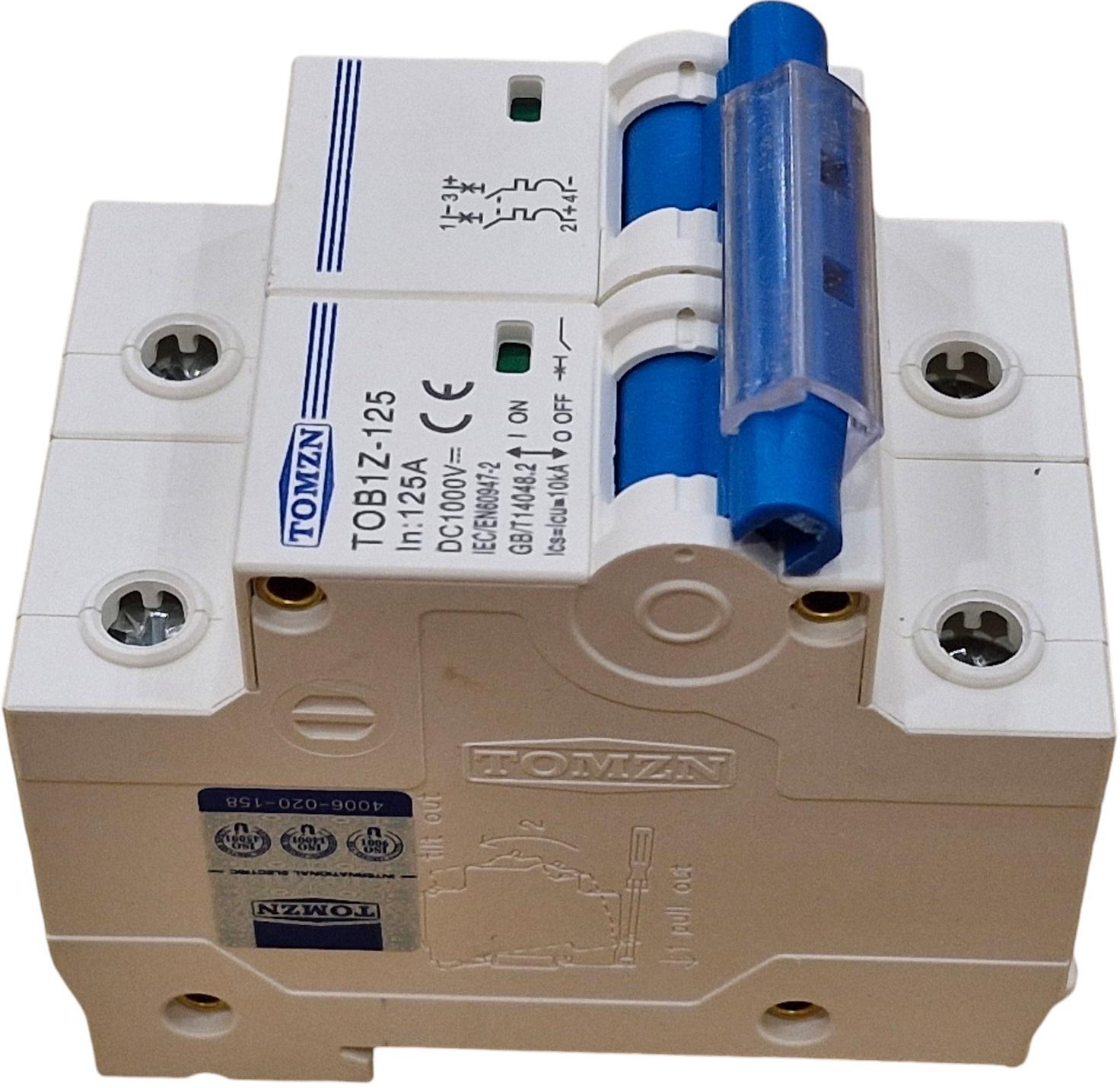 Выключатель постоянного тока TOMZN автоматический DC 125 А двухполюсный до 600 В (101658510) - фото 2 Выключатель постоянного тока TOMZN автоматический DC 125 А двухполюсный до 600 В (101658510) - фото 2