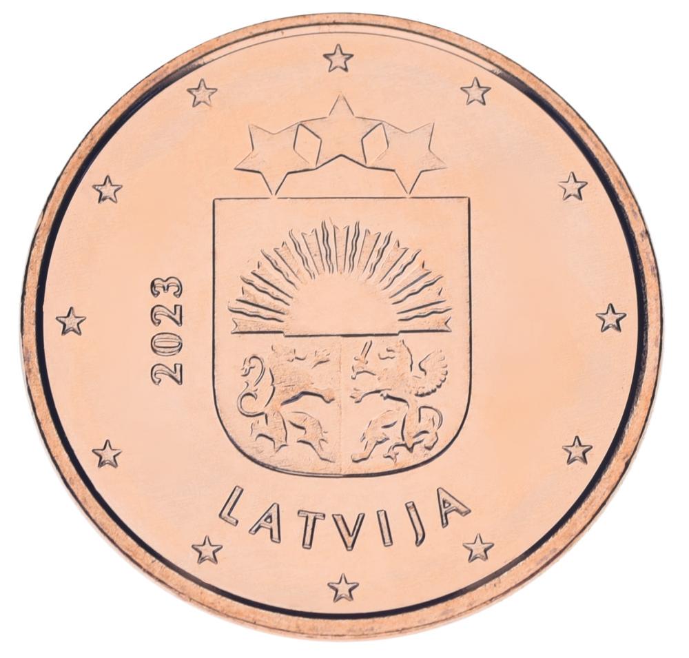 Коллекционная монета Латвия 5 евроцентов 2023 UNC (М23094)