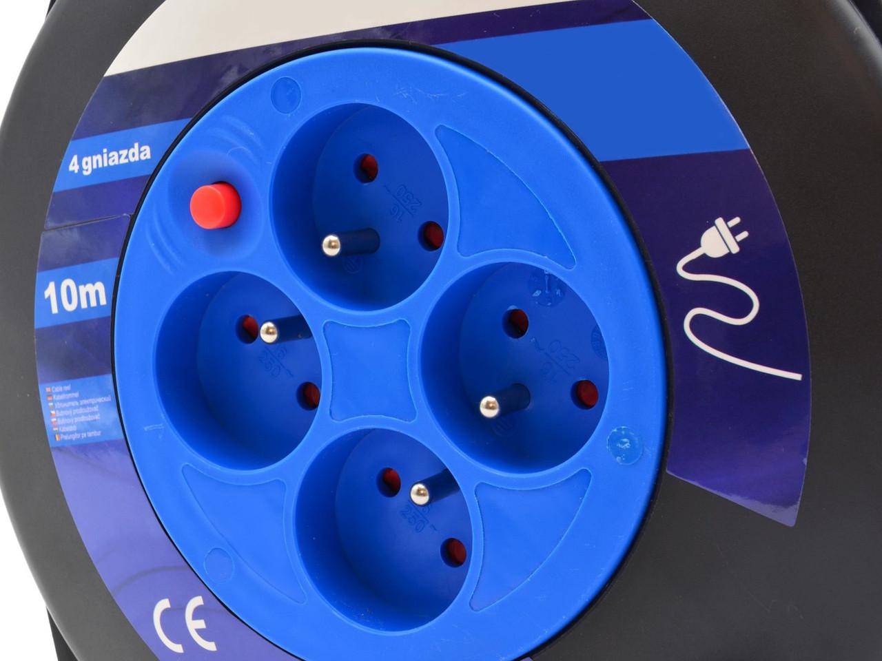 Подовжувач електричний AL-FA ALECR10M 10 м 4 розетки 3x1,0 мм2 - фото 3 Подовжувач електричний AL-FA ALECR10M 10 м 4 розетки 3x1,0 мм2 - фото 3