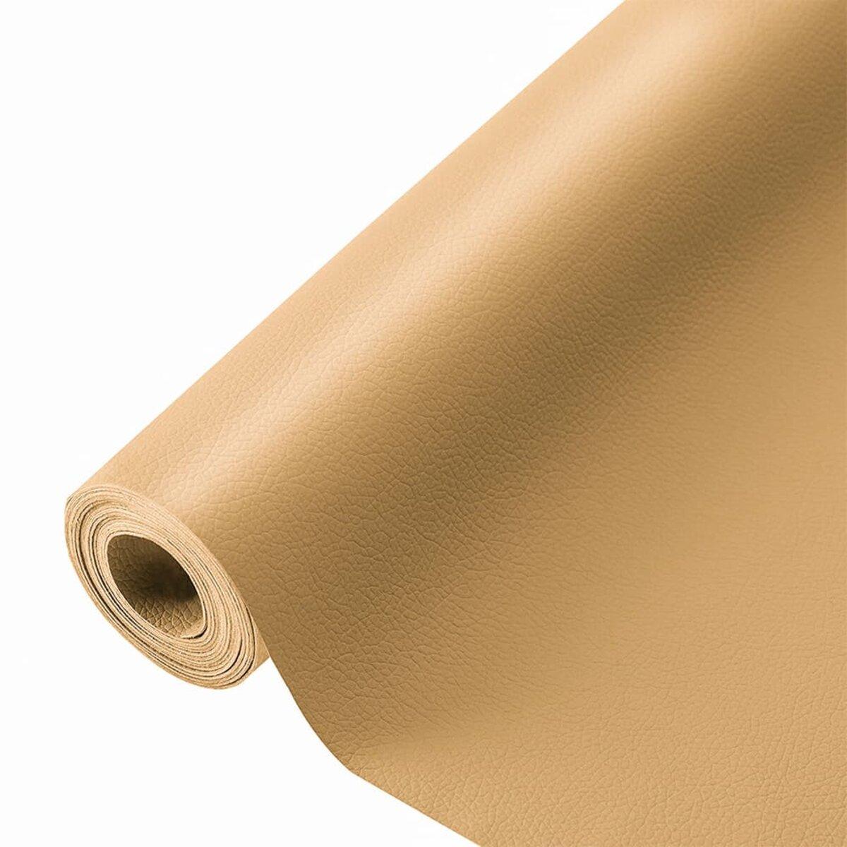 Экокожа самоклеящаяся в рулоне 1,37x3 м x 0,5 мм Песочный (3DPanda-2188)