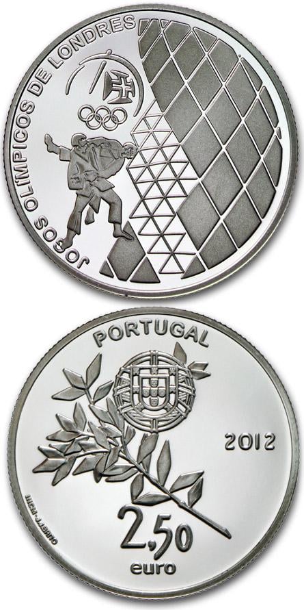 Коллекционная монета Португалия 2,5 евро 2012 Олимпийские игры 2012 UNC (KM#816)