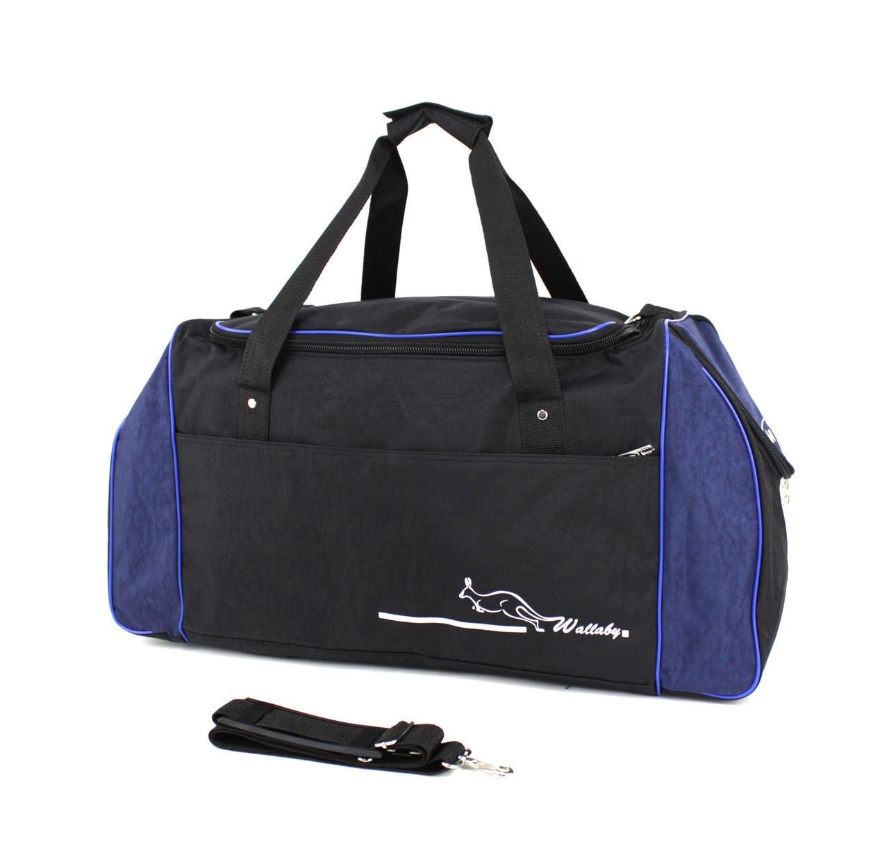 Сумка спортивная Wallaby 447 Черный с синим (447 чорн/син)