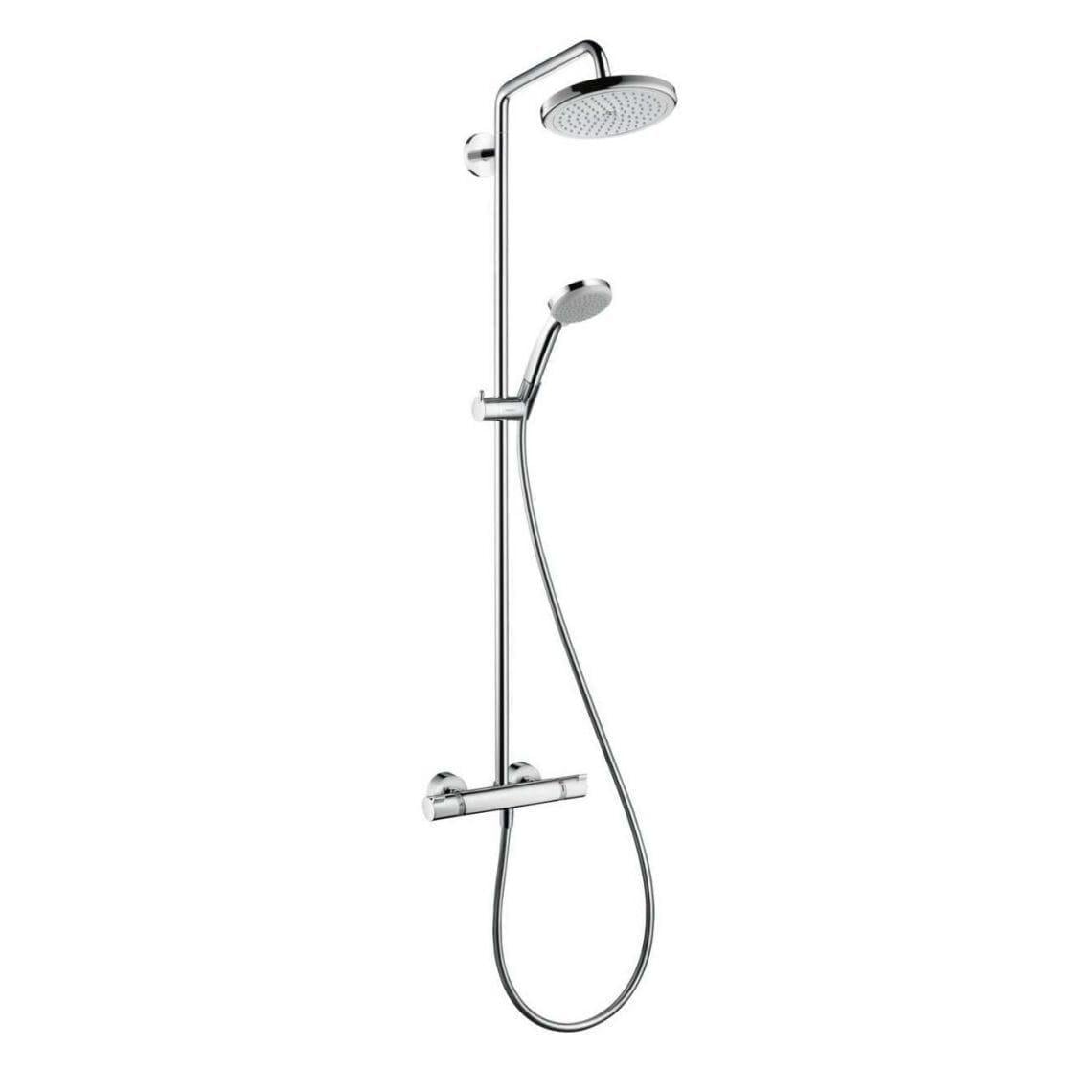 Душевая система Hansgrohe Croma 220 1jet Showerpipe с термостатом металл Хром (37521216)