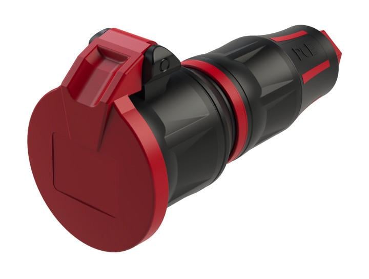 Силовая розетка кабельная PCE Schuko 2P+E IP54 16A 250V (25712-sr)