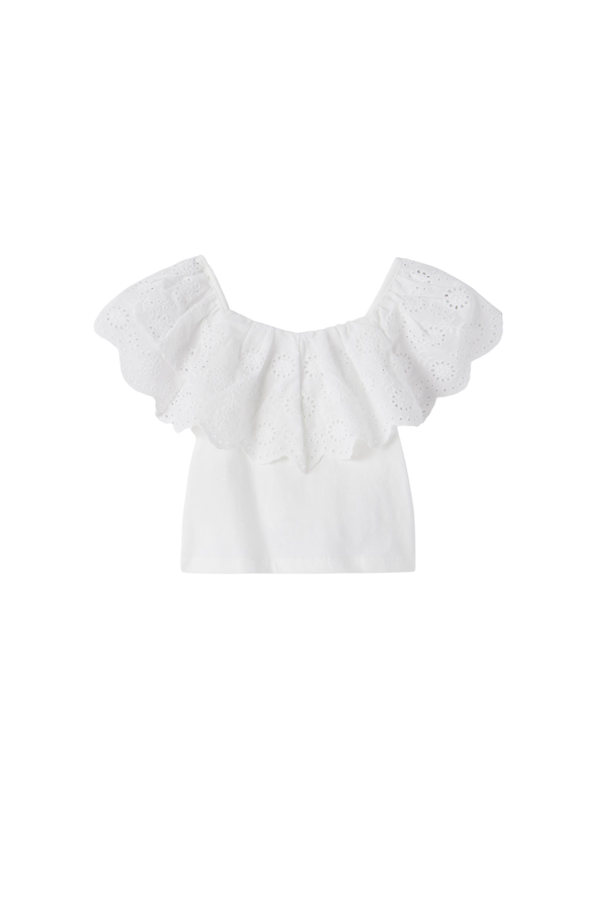 Топ для девочки Zara 128 см Белый (6761605250)