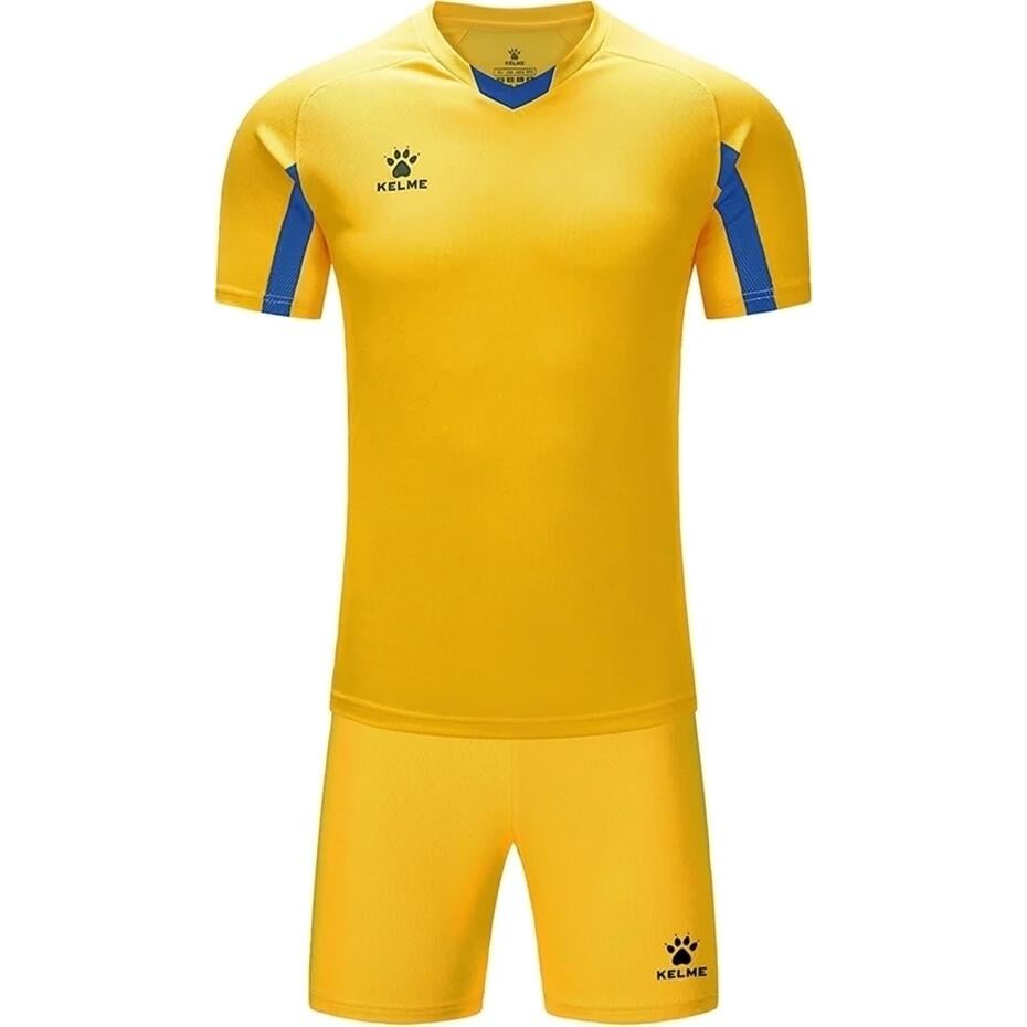 Комплект футбольної форми дитячий Kelme LEON 150 см Жовто-синій (7351ZB3130.9714)