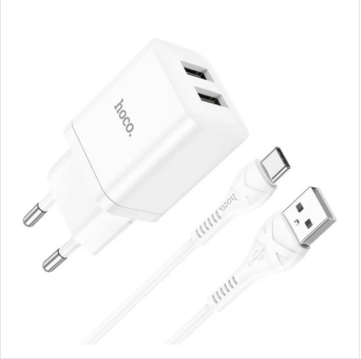 Зарядное устройство с кабелем USB to Lightning Hoco N25 Maker 35 W 2 USB White (559749) Зарядное устройство с кабелем USB to Lightning Hoco N25 Maker 35 W 2 USB White (559749)
