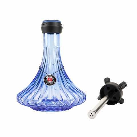 Колба для кальяна Amy "Alu Dervish" 123,01 2 л с местом под подсветку click-система Синий