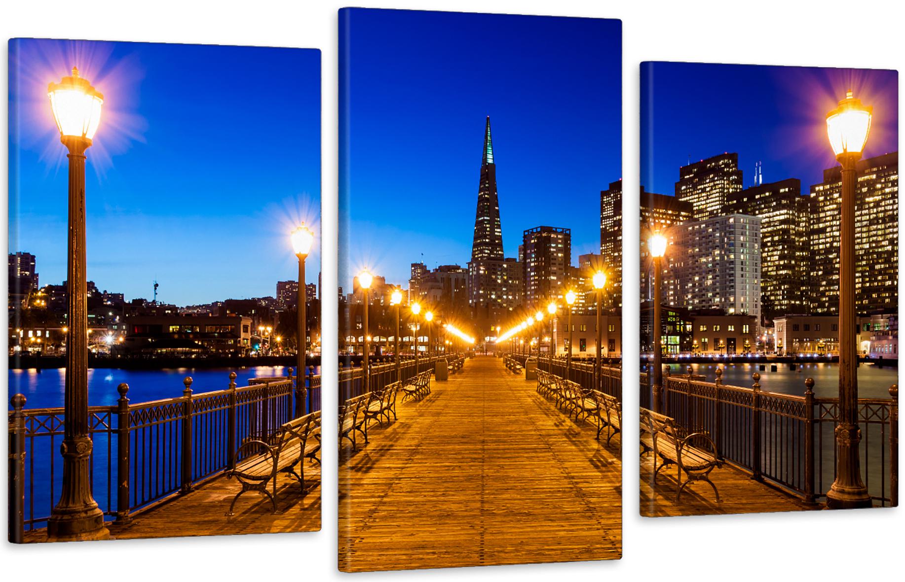 Картина модульная в гостиную/спальню Ночная эстетика 53х100 см (Art-545_3)