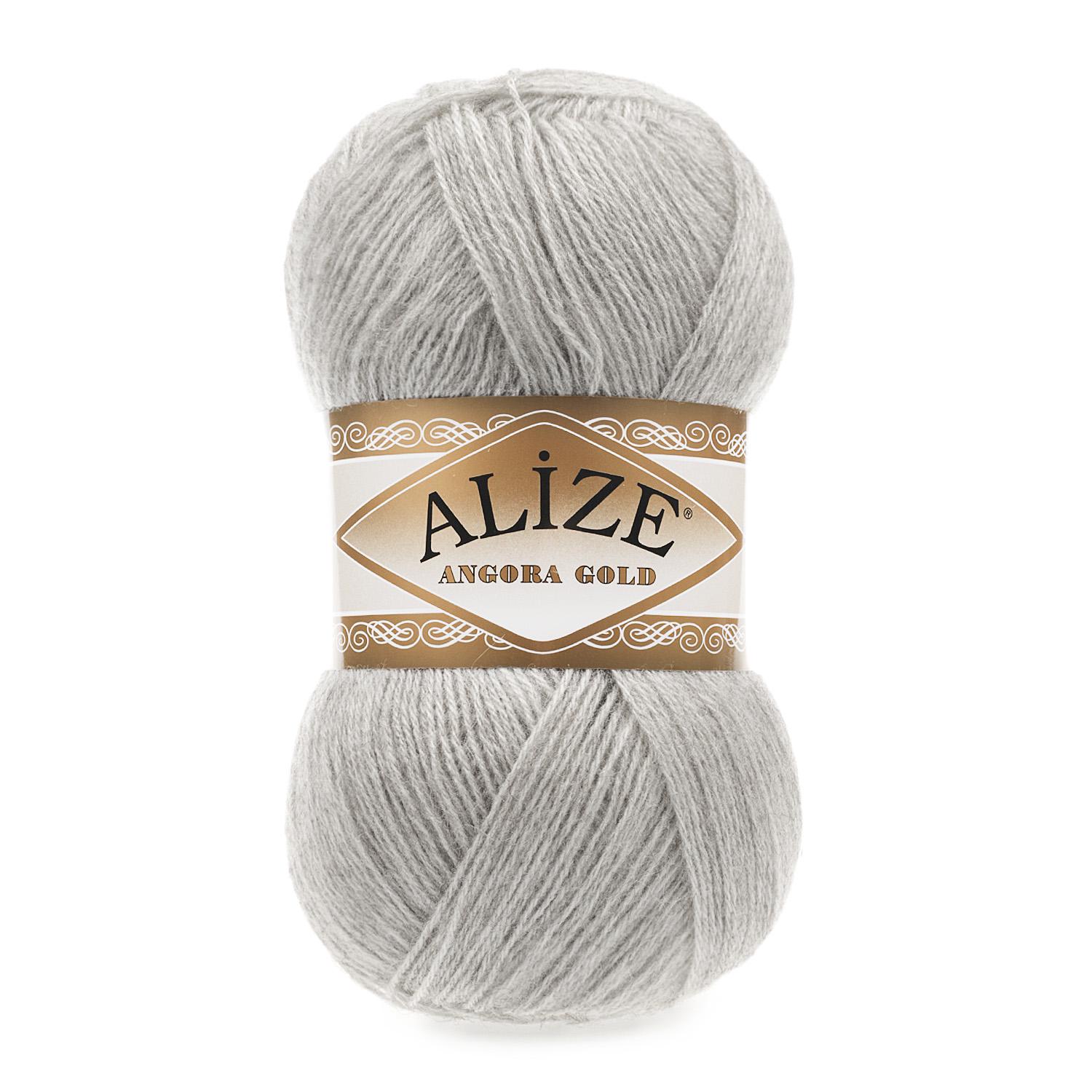 Пряжа Alize Angora Gold 652 Попелястий (6320)
