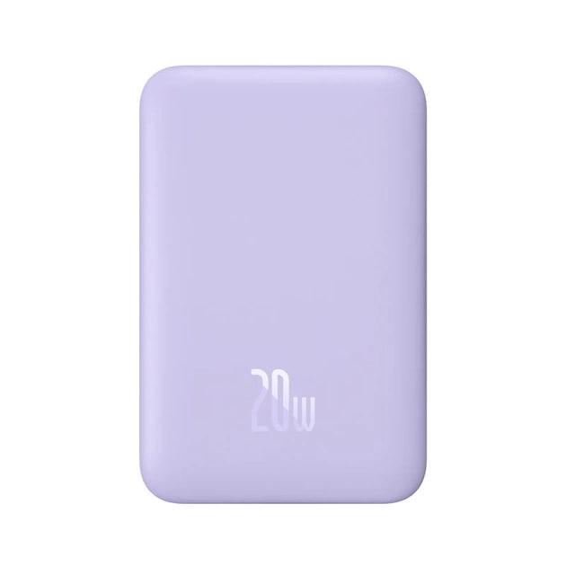 Повербанк Baseus Magnetic Mini Air 10000 mAh 20 W 2в1 QC3.0+PD3.0 с беспроводной зарядкой Qi 15 W Purple (P10059001513-00) - фото 3