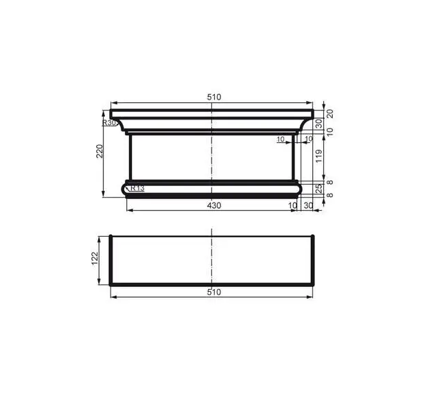 Пилястр фасадный капитель Prestige Decor PC 112 (2345339399) - фото 2