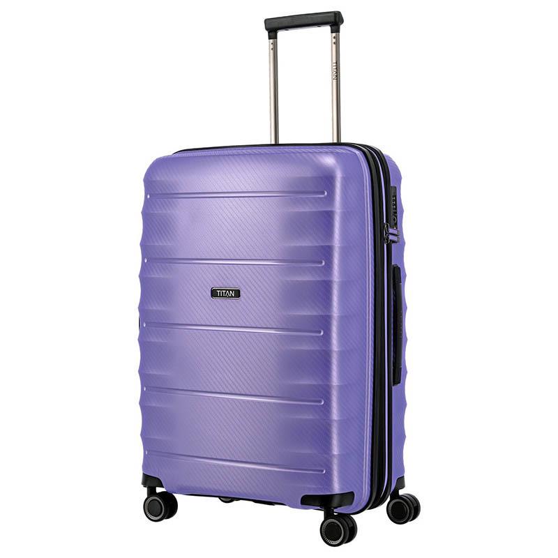 Чемодан на 4 колесах Titan Highlight M Lilac Metallic (Ti842405-19) - фото 1