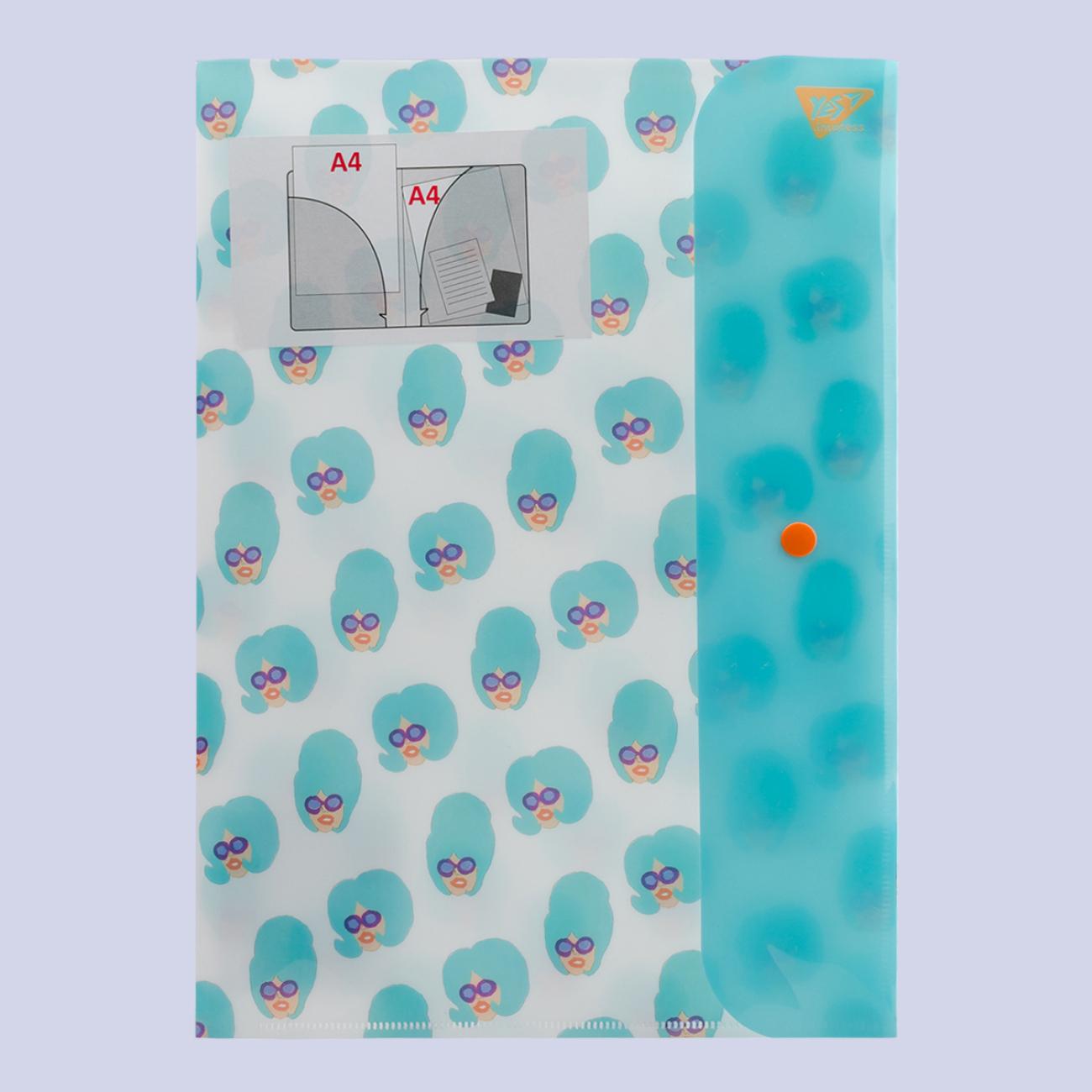 Папка-органайзер YES Fancy А4 на кнопке (491743)