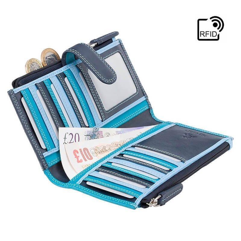 Кошелек женский Visconti Bermuda Blue/Multi (RB100 BLUE MULTI) - фото 3