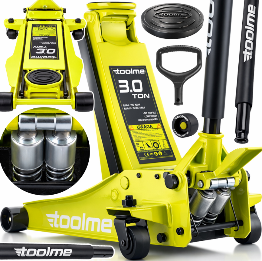 Домкрат гидравлический подкатной Toolme TM007 3 т 75-505 мм (TM00712)