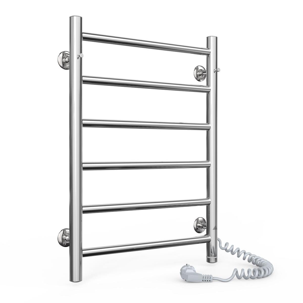 Полотенцесушитель электрический для ванной Laris Альфа П6 из нержавеющей стали 400х600 мм Е S3 сенсорная Хром (147-127-73207813)