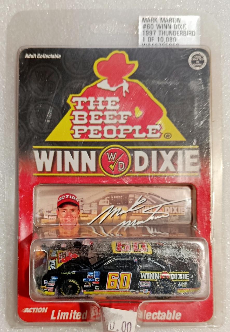 Іграшкова машинка Action Ford Thunderbird Mark Martin №60 Winn-Dixie 1997 Platinum Series NASCAR (W649735058)