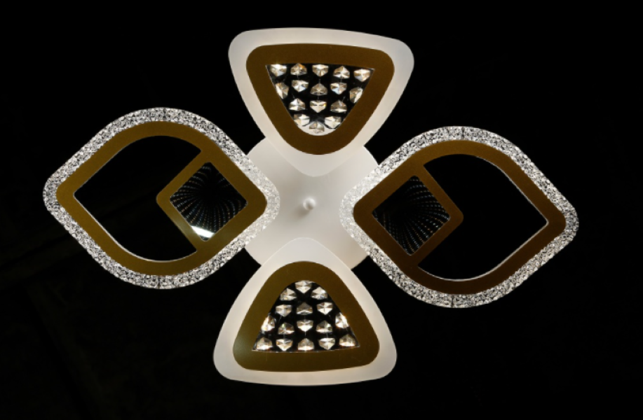 Светодиодная люстра LK39866/2/2J LED WT/CHAMPANE Белый/Золото (AN000793)