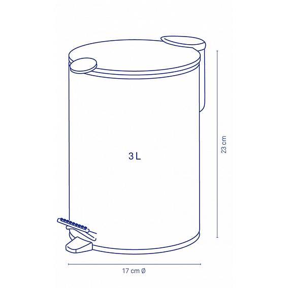 Ведро с педалью и крышкой Kela Mats 23618 металлическое 3 л Красный (42535) - фото 6 Ведро с педалью и крышкой Kela Mats 23618 металлическое 3 л Красный (42535) - фото 6