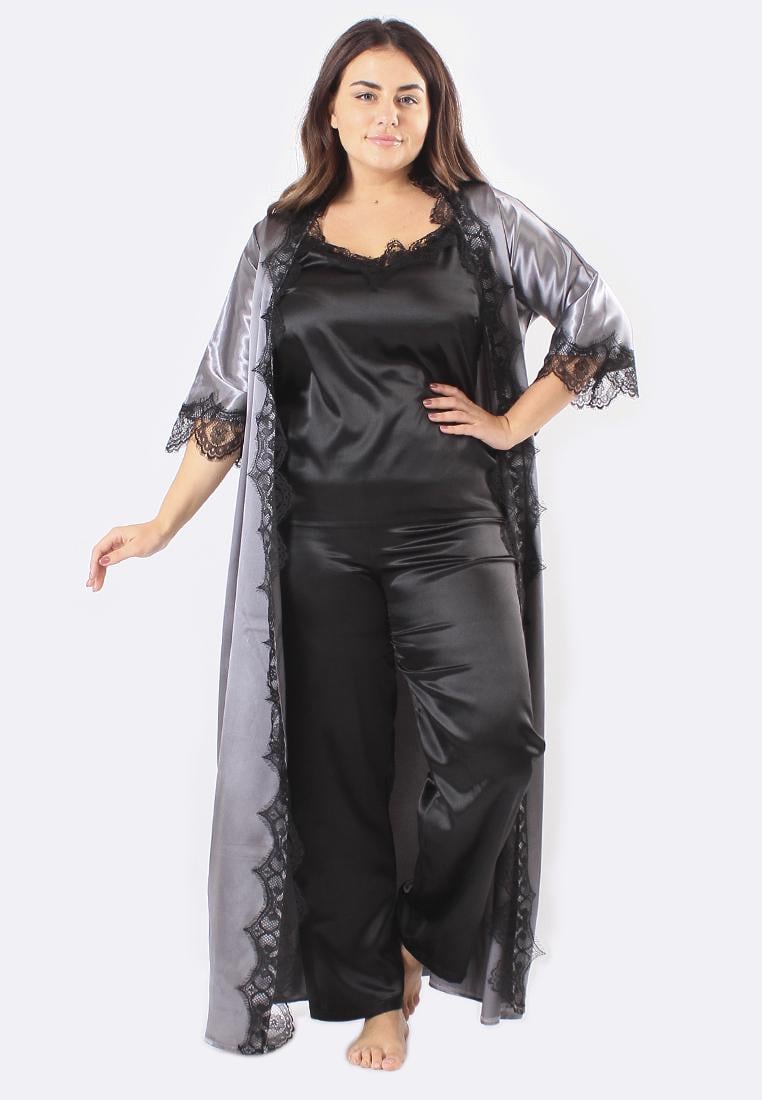 Домашній костюм Ghazel 17111-70/8 Афіна р. 48 Сірий/Чорний (5655448)