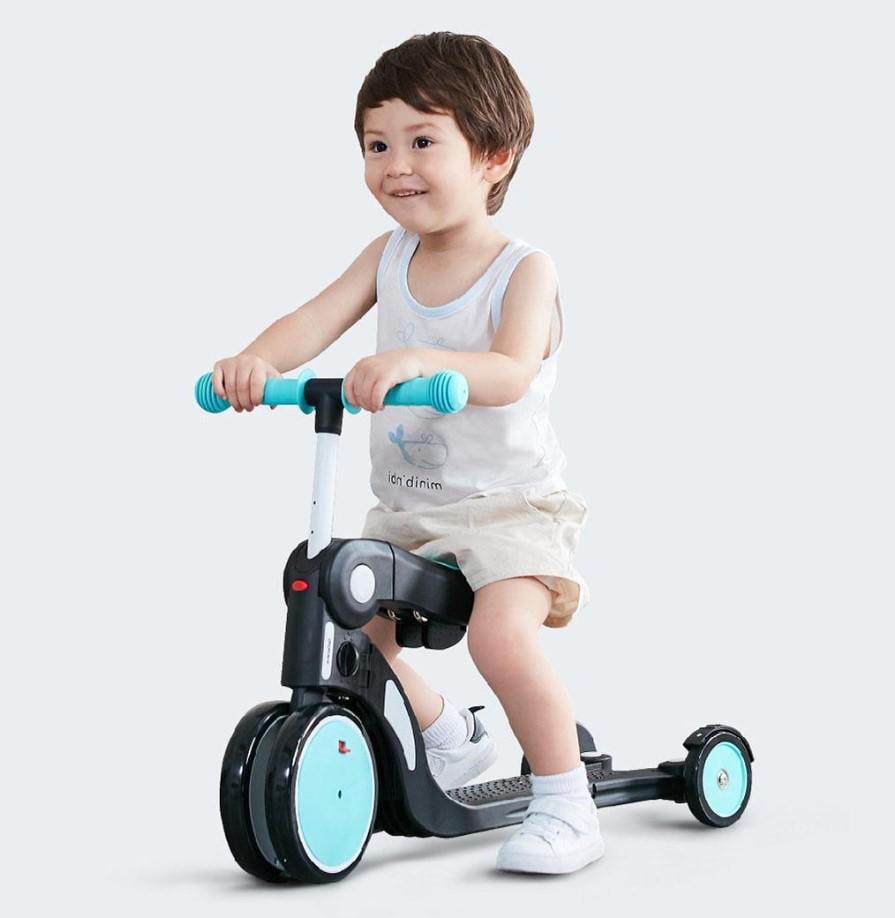 Беговел-трансформер детский Bebehoo 5-in-1 DGN5-2 Blue (25995128) - фото 3 Беговел-трансформер детский Bebehoo 5-in-1 DGN5-2 Blue (25995128) - фото 3